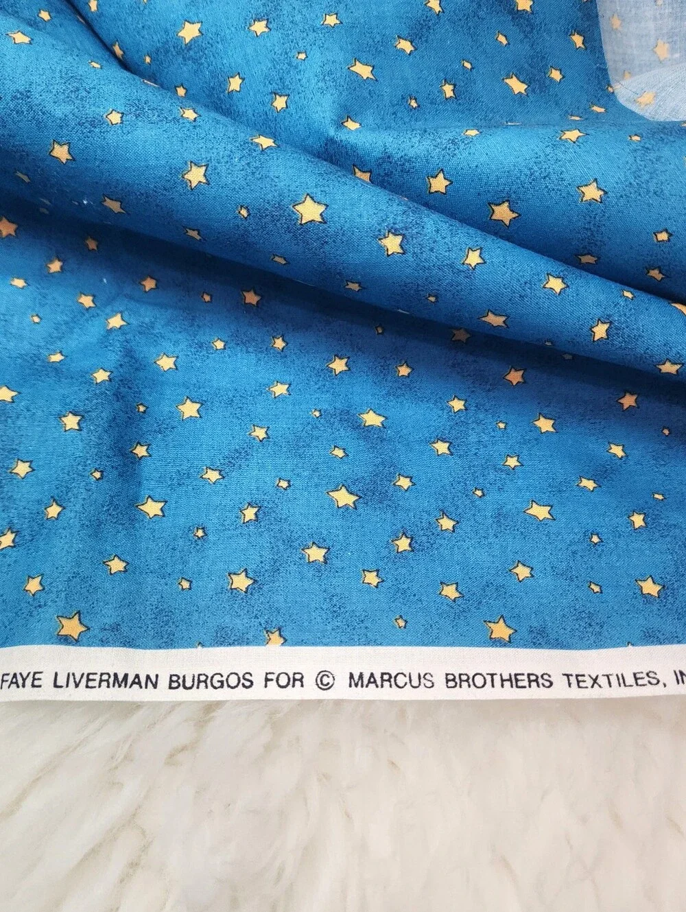 Faye Liverman Burgos For Marcus Bros. Textiles Cotton Fabric Vintage